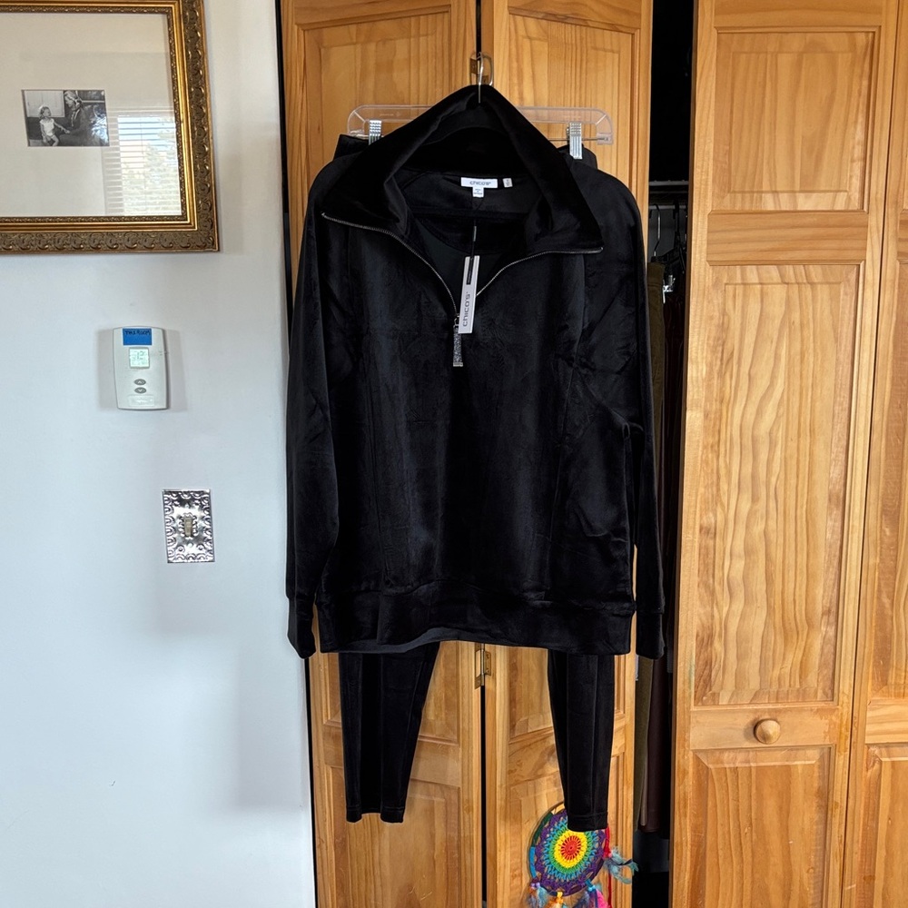 Chico's Elegant Black Scuba Pants